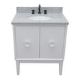 thumbnail image 6 of Bellaterra Home 31" Single vanity in White finish top with Gray granite and oval sink, 6 of 9
