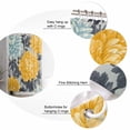 thumbnail image 5 of Extra Long Shower Curtain 72x96 Inch, Yellow Teal Floral Spring Shower Curtain Waterproof Bathroom Decor Summer Botanical Pastoral Fabric Bath Curtain Set Accessories with Hooks, 5 of 6