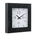 thumbnail image 5 of DecMode 12" Black Metal Wall Clock, 5 of 7