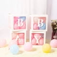 thumbnail image 7 of Cheinxy Baby Boxes with Letters for Baby Shower,4 Transparent Balloon boxes for Gender Reveal Decorations Birthday Wedding Party Backdrop, White, 7 of 7