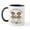 White/Black Inside, variant on CafePress - 40Th Anniversary Love Monkeys Mug - 11 oz Ceramic Mug - Novelty Coffee Tea Cup