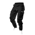 thumbnail image 2 of IYYVV Men's Tactical Pants Military Work Pants for Men Ripstop Multi Pockets Construction Trousers Vintage Cargo Pants Camouflage Pants Black XL, 2 of 5