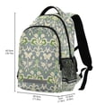 thumbnail image 2 of FORMRS Unisex Backpack Elementary School Travel Bookbag with Reflective Stripes, Beige Floral, 2 of 7