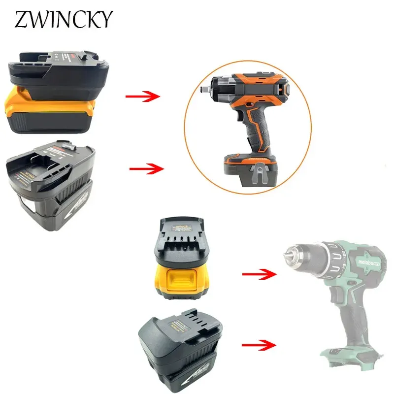 Battery Adapter Converter For  Mil*wau*kee/De*walt 18V Battery convert To Metabo 18v Power Tool Use