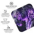 thumbnail image 4 of Fuzoiu Purple Pattern White Tiger Print Leather Coasters Set,Drink Coasters Set of 6,for Tabletop Protection, Durable PVC Coasters,Home Décor and Housewarming Gift,Square, 4 of 7