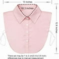 thumbnail image 3 of Detachable Dickey Collar Blouse for Women, Fake Half Shirts Faux False Collar for Girls Favors, 3 of 6