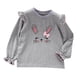 thumbnail image 1 of Gibobby Playeras Deportivas Camisetas de algodón con volantes de manga larga para niñas pequeñas con diseño de conejito （Gris， 3-4 Años), 1 of 5