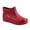 Red, variant on Xfvqtps Womens Ankle Rain Boots Waterproof PVC Boots for Rainy Garden Outdoor Slip on Round Toe Casual Wet Weather Shoes