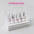 thumbnail image 2 of Nail Drill Bits Storage Box for Organizing 2Pcs Plastic Nail Drill Bits, 2 of 5