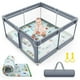 thumbnail image 1 of Parque infantil para bebés y niños pequeños, gran área de juegos para bebés y patios, para niños, centro de actividades en interiores y exteriores (50 x 50 pulgadas, gris), 1 of 7