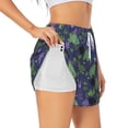 thumbnail image 2 of Disketp Magic Toads in Hats Print Women's Shorts Workout Shorts for Athletic Gym Running Shorts with Phone Pockets XX-Large, 2 of 8