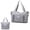 gray, variant on Gym Bag for Women and Men, Small Duffel Bag for Sports, Gyms and Weekend Getaway, Waterproof Dufflebag with Wet Clothes Compartments, Lightweight Carryon Gymbag( Violet)