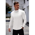 thumbnail image 3 of COOFANDY Mens Mock Turtleneck Long Sleeve Sweater Basic Thermal Turtle Neck Pullover Sweaters Top, 3 of 10