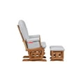 thumbnail image 4 of Suite Bebe Contempo Nursery Glider with Ottoman, Walnut Wood and Dove Gray Fabric, 4 of 8