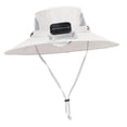 thumbnail image 4 of Sombrero con ventilador solar para niños, protección solar, sombrero refrescante con ventilador, circunferencia de la cabeza de 52 a 55 cm Gris claro, 4 of 9