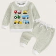 thumbnail image 2 of xaweyi Toddler Baby Boy Clothes Fall Outfits Long Sleeve Sweatshirt Tops Pants Set for Boys 6 9 12 18 24 Months 2T 3T 4T,Sizes 6-12 Months, 2 of 4