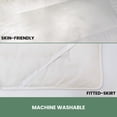 thumbnail image 2 of Organic Textiles 100% Natural Wool Mattress Pad with GOTS Certified Organic Cotton Cover, Moisture Wicking - (Full), 2 of 6