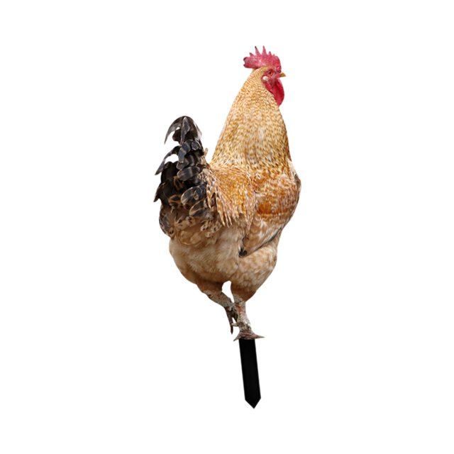 Estatua de Animal de Pollo, Estacas de Escultura de Pollo, Figuras Acrílicas, Decoraciones de Jardín para Porche, Patio, Hogar, Patio, Escultura Artís Estilo A