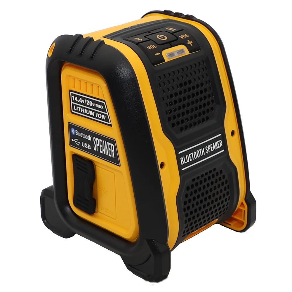 Portabl Bluetooth Speaker Player for Makita Dewalts Bosch Milwaukee 14.4-18V Lithium Battery Power Tool Charger 21v 18v 4Ah Outdoor Wireless Speaker with rechargeable