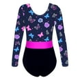 thumbnail image 3 of DPOIS Kids Girls Long Sleeve Leotard Gymnastics Sport Bodysuit Dance Skating Costume, 3 of 3