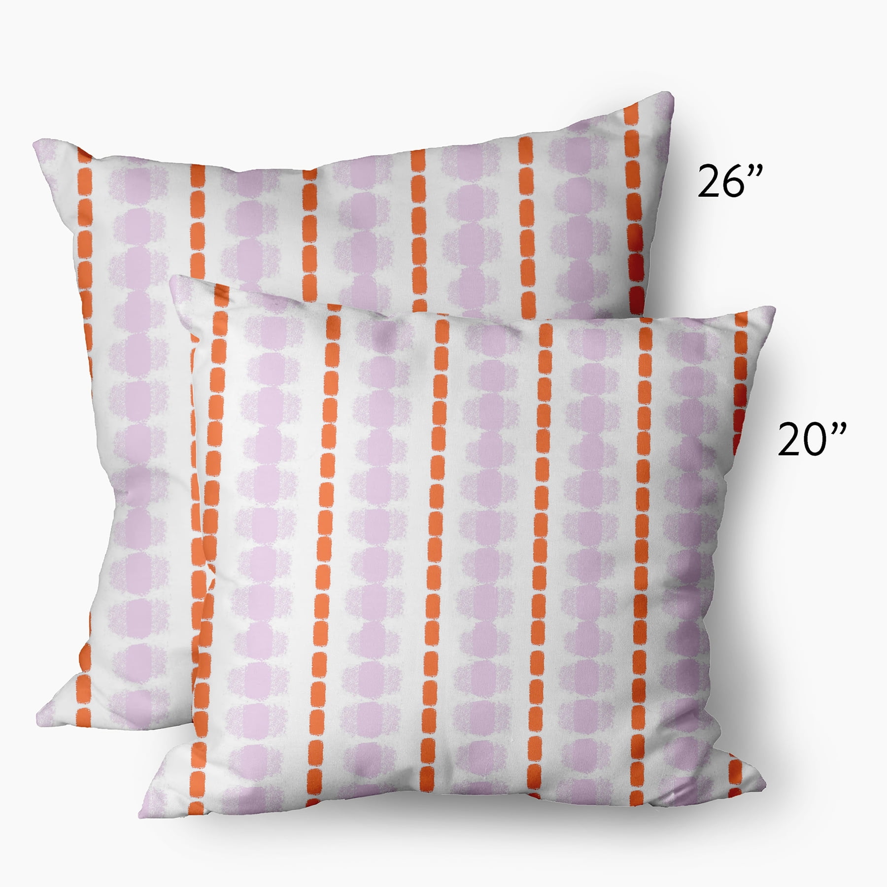 26" x 26" Simply Daisy Watercolor Stripe Decorative Throw Pillow