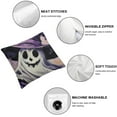 thumbnail image 6 of Halloween Ghost Boo Decorative Throw Pillow Covers Spooky Jack O Lantern Pumpkin Porch Outdoor Home Decor, Hands Skeleton Bat Funny Holiday Couch Cushion Case, 6 of 7