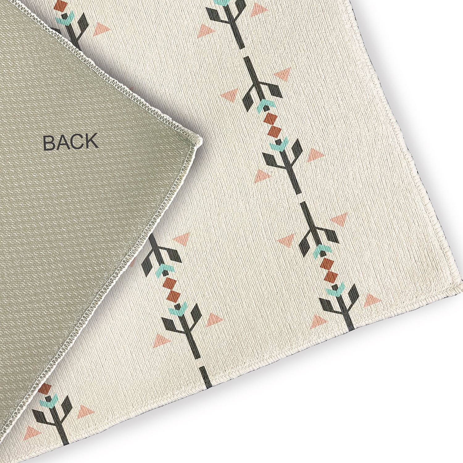 Simply Daisy 2' x 3' Gray Jodhpur Stripe Spring Chenille Indoor/Outdoor Rug