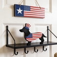 thumbnail image 5 of Dachshund Wooden Decor Patriotic Tabletop Sign with USA Flag Hat, Cute Dog Figurine for Independence Day, 4th of July, Home & Shelf Decorations,Perfect for Patriotic Home Decor, 5 of 9