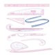 thumbnail image 5 of Regla de curva francesa Plantilla de dibujo Regla de sastre Herramientas de costura Regla de medición para 9 piezas, 5 of 9