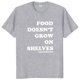 thumbnail image 1 of Camiseta de comida no cree en estantes gracias a un granjero citas divertidas camisetas de regalo de granja agrícola camisetas suaves de algodón Unisex talla europea, 1 of 6