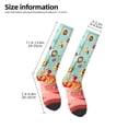 thumbnail image 2 of Gaeub Floating Colorful Cereal Printed Design Socks Stretchy High Tube Socks for Men Women Teens , Softball Soccer Socks for Hiking, Sport, 2 of 6