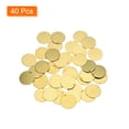 thumbnail image 3 of Uxcell 40pcs Brass Round Stamping Blank DIY Label Tags 20mm for Craft, Pendant Decoration, 1.2mm Single Side Hole, 3 of 6