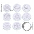 thumbnail image 3 of BNNG 9PCS Silicone Cookie Stamp Press Cookie Cutter Biscuit for DIY Christmas Christmas and Daily Baking Christmas Cookie Seal Cookie Baking Available, 3 of 9