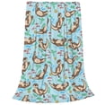 thumbnail image 2 of Honeii Cute Otters Print Fleece Blanket - Throw Blanket for Bed, Sofa, Couch, Camping, and Travel , Microplush Ultra Soft Warm Blanket-50"x40", 2 of 7