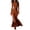Orange, variant on Women's Suede Dress, Western Style Long Sleeve Zip Up Bodycon Midi Dress with Belt and Slit, Fall Slimming Party Dress for Evening, Date Night and Special Events Orange XXXL