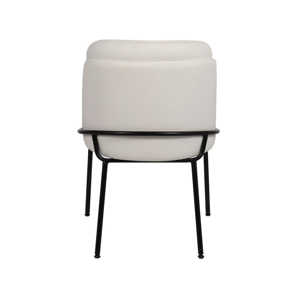 Meridian Furniture Jagger White Vegan Leather Dining Chair (Set of 2)
