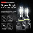 thumbnail image 6 of For Honda Civic 2007-2015 LED Headlight High Low Beam Fog Light Bulbs 6000K White, 6 of 17