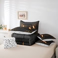 thumbnail image 6 of Castle Fairy Teens Game Gamepads Twin Bedding Sets 7-Piece for Adults Female Men,Black Orange Geometric Hexagon Bedding Comforter Set Microfiber,Video Game Game Controller Breathable Sheet Sets, 6 of 8