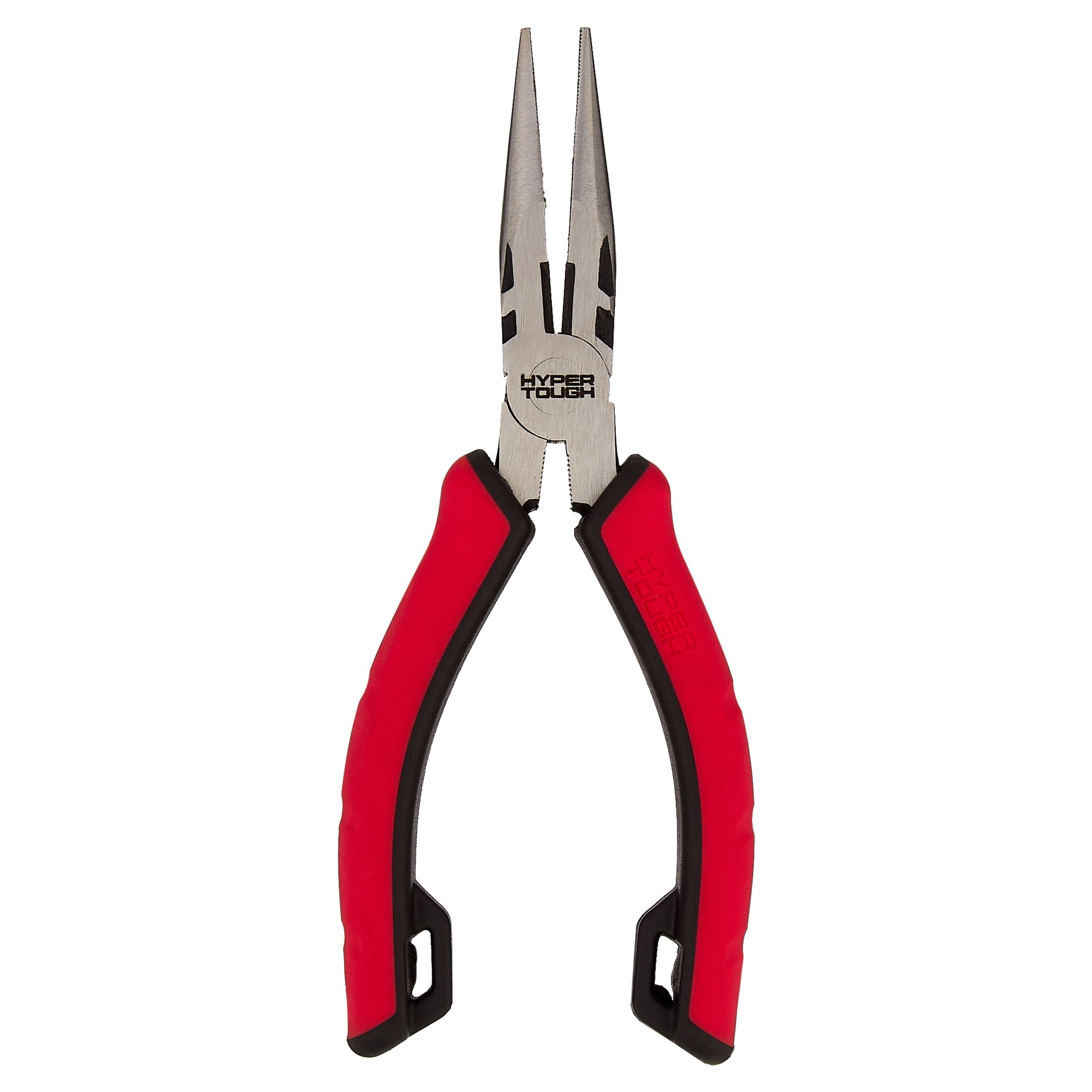 Hyper Tough 6-inch Long-Nose Pliers with Dual Material Comfort Grips