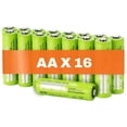 thumbnail image 1 of 100%PeakPower x16 Pilas Recargables AA 2600 mAh 16 Unidades | Capacidad m&iacute;nima Garantizada 2300 mAh NiMH | Pilas AA Recargables Que Vienen precargadas Listas para Usar | Bajo Nivel de autod, 1 of 8