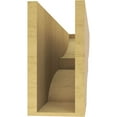 thumbnail image 4 of 6"W x 36"D x 12"H Thin Ridgewood Rough Cedar Woodgrain TimberThane Corbel, Primed Tan, 4 of 6