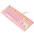 thumbnail image 3 of EGNMCR Clavier Gaming Clavier K2 Clavier Mécanique Disposition 87 Touches Rétroéclairage LED Interrupteurs Bleus Clavier Filaire Clavier, 3 of 7