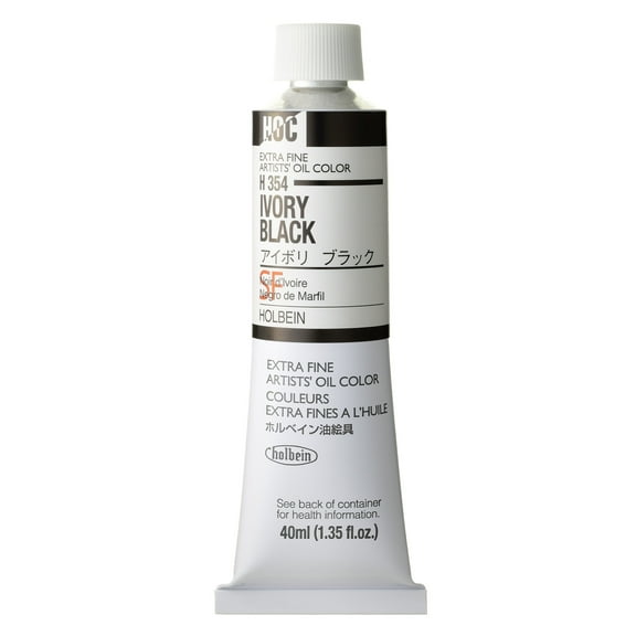 Holbein Artists' Oil Color, 40ml, Ivory Black