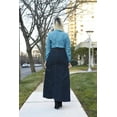 thumbnail image 3 of 39" LONG DENIM SKIRT - WOMENS PLUS SIZE DENIM SKIRTS - MODEST ECO JEANS | 44" Waist / 4X / 26W, 3 of 4