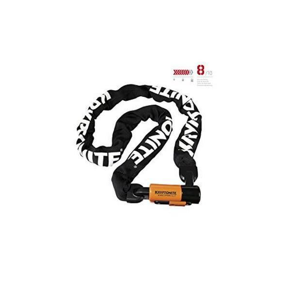 Kryptonite Evolution Series-4 1016 Integrated Chain Bicycle Lock Bike Lock (5.25")