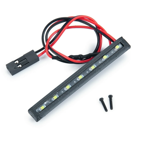 RCLIONS RC Car Roof Lamp 7LEDs Light Bar for 1/24 RC Crawler Axial SCX24 90081 Headlights Parts
