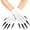 B, variant on Halloween Glitter Long Claw Gloves, Gothic Monster Witch Gloves for Halloween Birthday Party & Role Play
