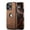 Brown, variant on AIOVETEAB Compatible with iPhone 16 Pro Case Premium Leather TPU Hybrid Case Cover,Brown