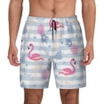 thumbnail image 2 of Goofa Flamingo and Pineapple Printed Men's Swim Trunks Board Shorts Quick Dry Mens Swimming Trunks with Compression Liner,Breathable Fit Hawaii Beach Shorts-Medium, 2 of 9