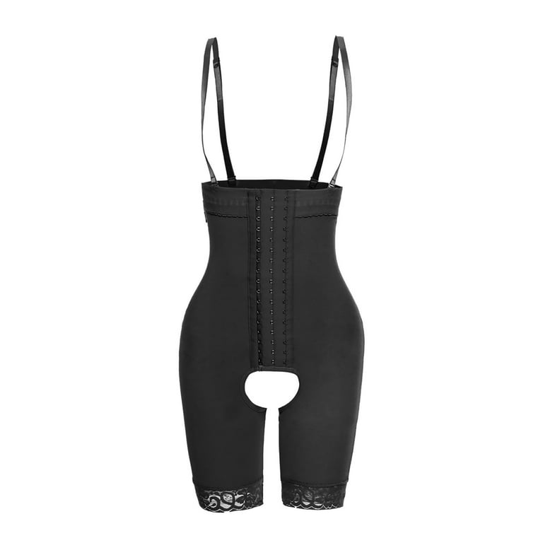 SBYOJLPB Women's Plus Size Shapewear Women's High Waist Alterable Button  Lifter Hip and Hip Tucks In Pants Black 16(XXXXL)